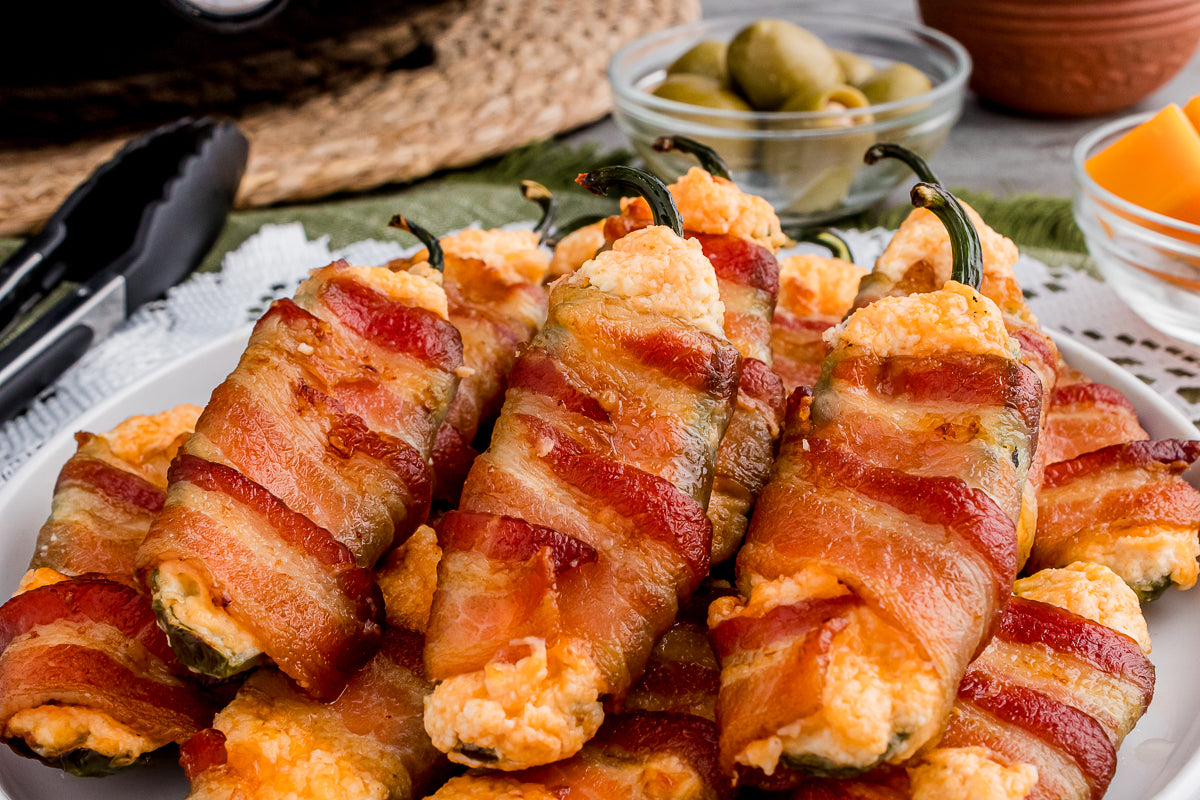 Air Fryer Bacon-Wrapped Jalapeno Poppers