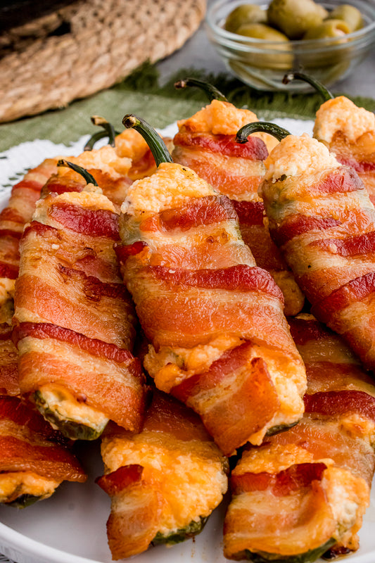 Air Fryer Bacon-Wrapped Jalapeno Poppers