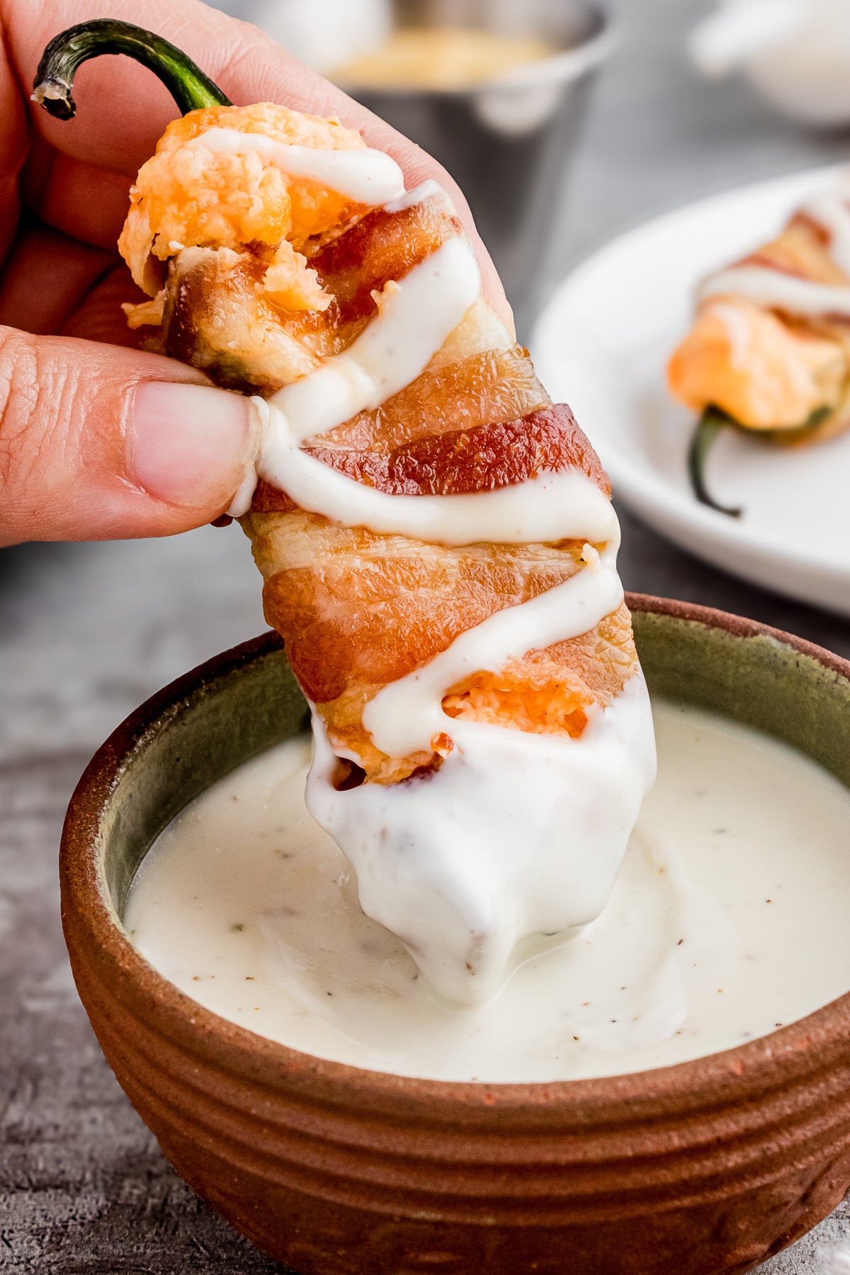 Air Fryer Bacon-Wrapped Jalapeno Poppers